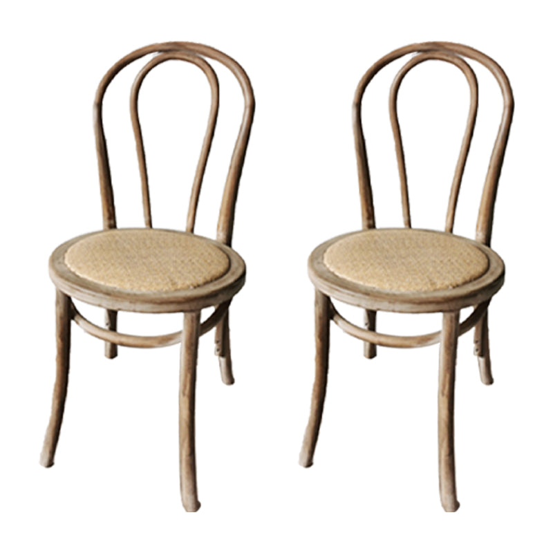 Chaise de style contemporain en bois de hêtre Cuisine Salle à manger Windsor Back Side Chairs