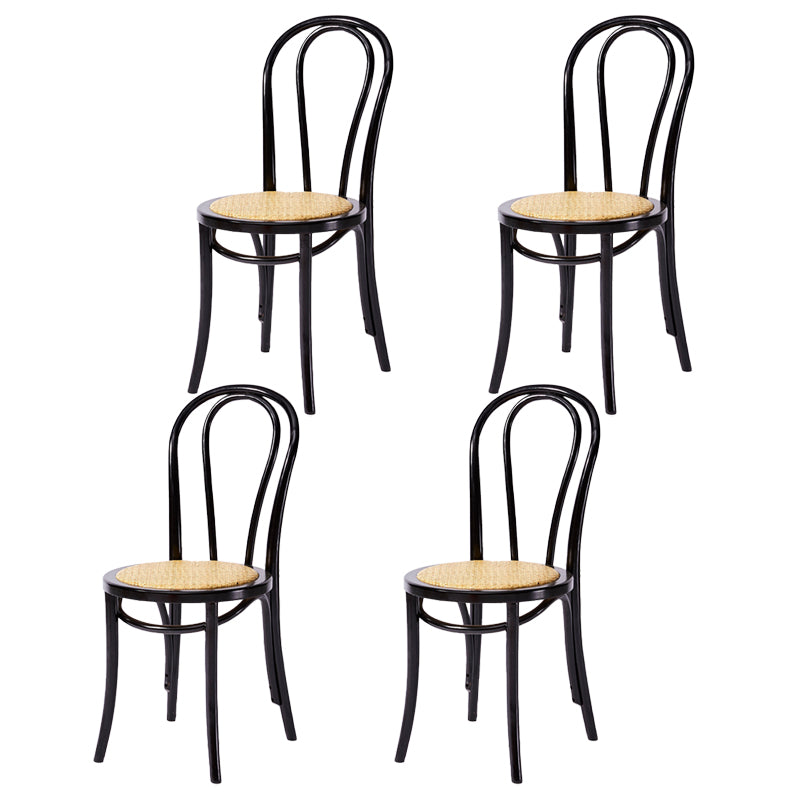 Chaise de style contemporain en bois de hêtre Cuisine Salle à manger Windsor Back Side Chairs