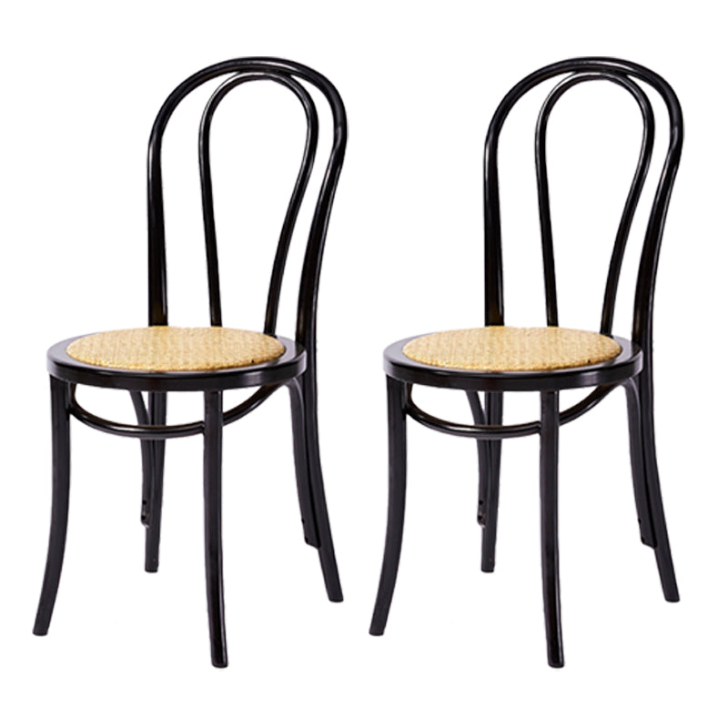 Chaise de style contemporain en bois de hêtre Cuisine Salle à manger Windsor Back Side Chairs