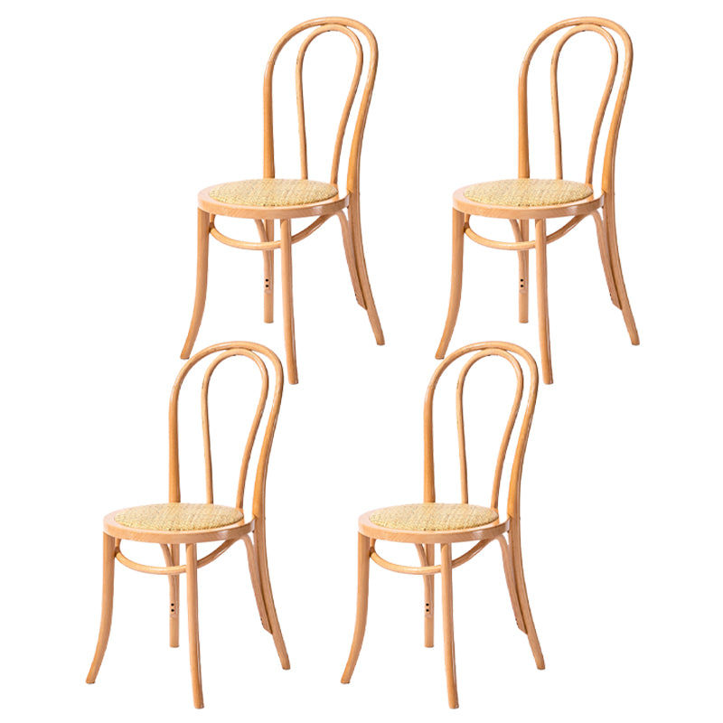 Chaise de style contemporain en bois de hêtre Cuisine Salle à manger Windsor Back Side Chairs