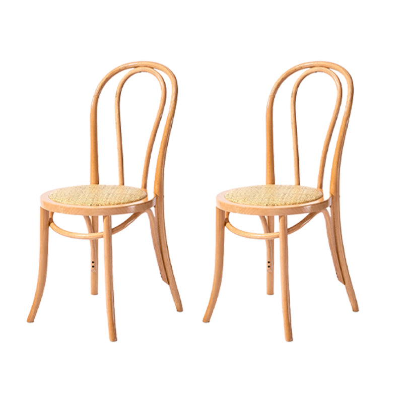 Chaise de style contemporain en bois de hêtre Cuisine Salle à manger Windsor Back Side Chairs