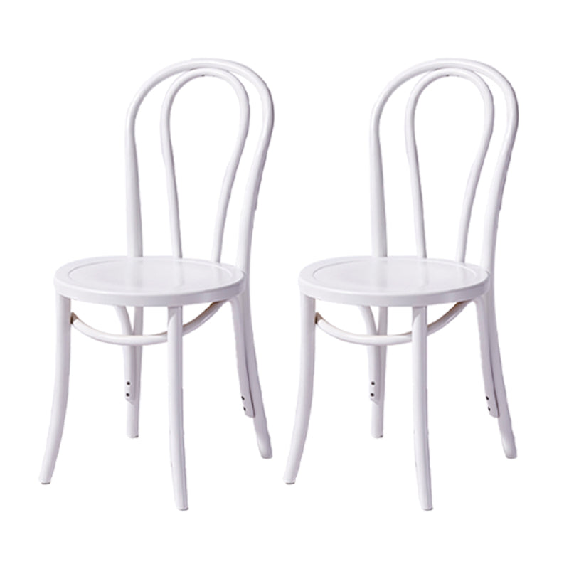 Chaise de style contemporain en bois de hêtre Cuisine Salle à manger Windsor Back Side Chairs