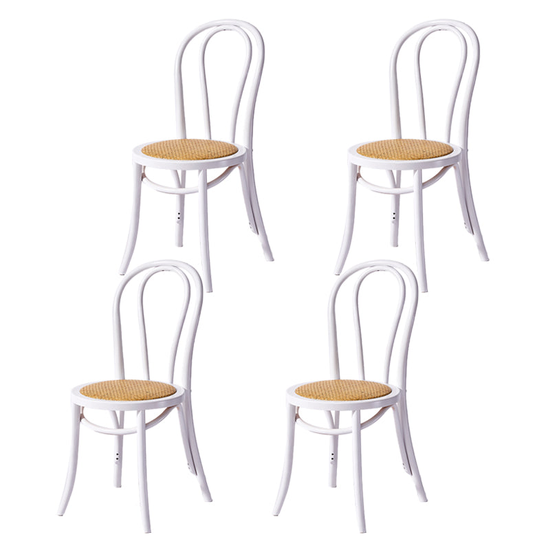 Chaise de style contemporain en bois de hêtre Cuisine Salle à manger Windsor Back Side Chairs