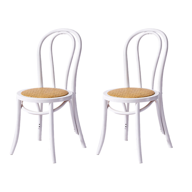 Chaise de style contemporain en bois de hêtre Cuisine Salle à manger Windsor Back Side Chairs