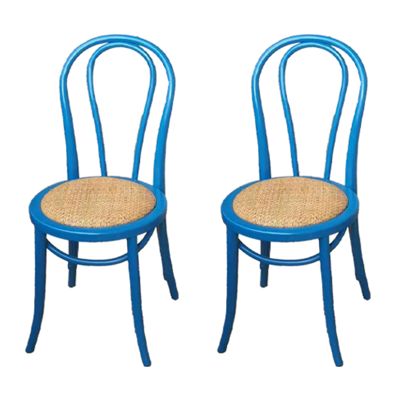 Chaise de style contemporain en bois de hêtre Cuisine Salle à manger Windsor Back Side Chairs