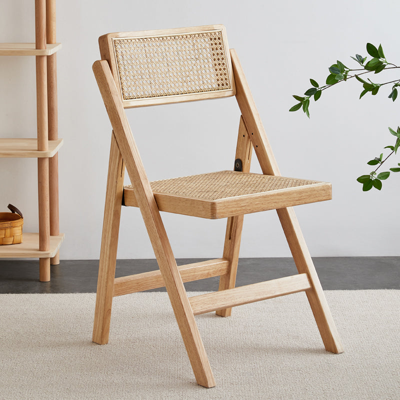 Rubberwood eigentijdse stijl stoel open rug enkele eetkamerstoel