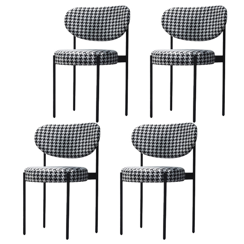 Chaises d'appoint rembourrées de Style scandinave, chaise de salle à manger à dossier ouvert pour la maison