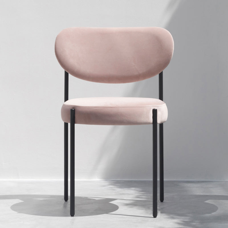 Chaises d'appoint rembourrées de Style scandinave, chaise de salle à manger à dossier ouvert pour la maison