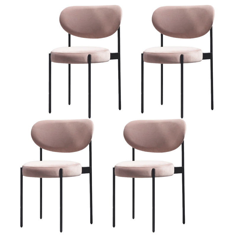 Chaises d'appoint rembourrées de Style scandinave, chaise de salle à manger à dossier ouvert pour la maison