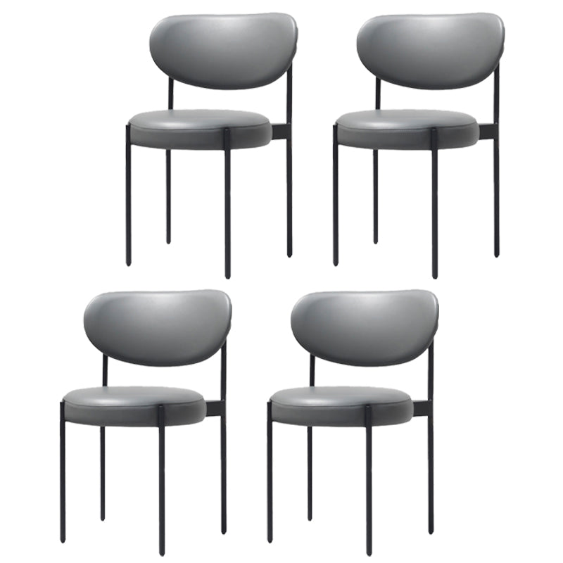 Chaises d'appoint rembourrées de Style scandinave, chaise de salle à manger à dossier ouvert pour la maison