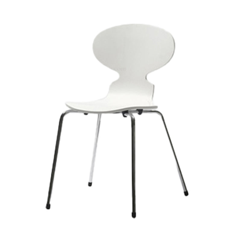 Chaise de salle à manger en bois de style industriel, chaise de salle à manger simple sans bras à dossier solide