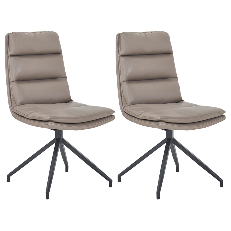 Chaises de salle à manger rembourrées scandinaves, chaises latérales sans accoudoirs à dossier solide pour un usage domestique
