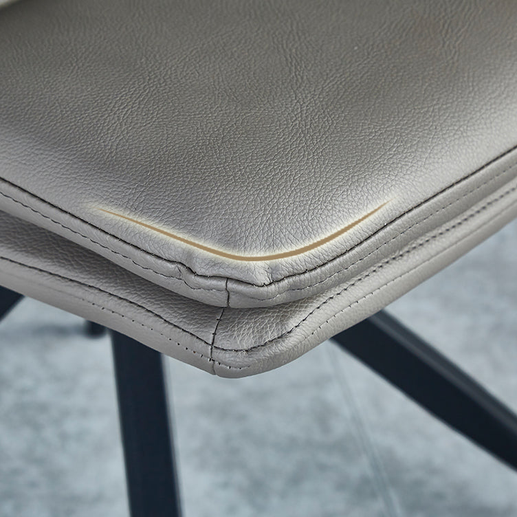 Chaises de salle à manger rembourrées scandinaves, chaises latérales sans accoudoirs à dossier solide pour un usage domestique
