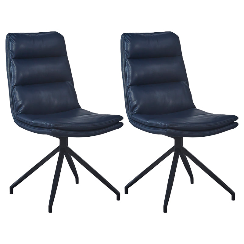 Chaises de salle à manger rembourrées scandinaves, chaises latérales sans accoudoirs à dossier solide pour un usage domestique