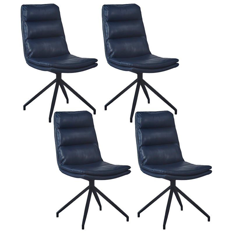 Chaises de salle à manger rembourrées scandinaves, chaises latérales sans accoudoirs à dossier solide pour un usage domestique