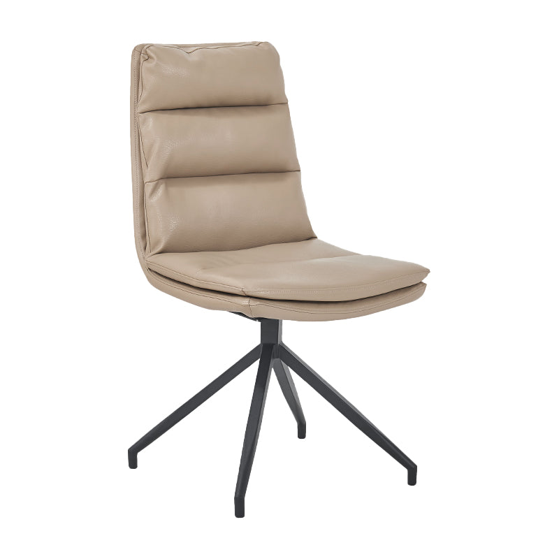 Chaises de salle à manger rembourrées scandinaves, chaises latérales sans accoudoirs à dossier solide pour un usage domestique