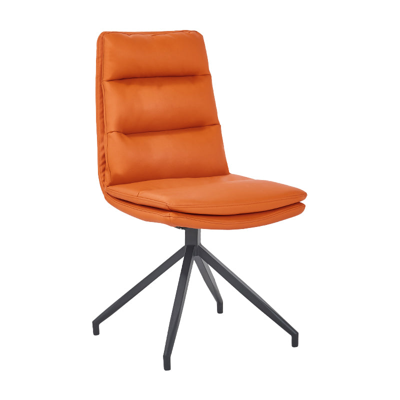 Chaises de salle à manger rembourrées scandinaves, chaises latérales sans accoudoirs à dossier solide pour un usage domestique