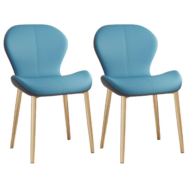 Chaise d'appoint scandinave pour salle d'étude, finition mate, en cuir PU, chaise de salle à manger Parsons