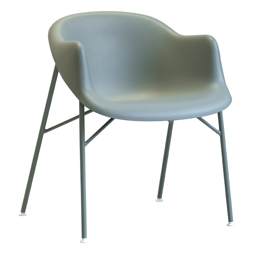 Fauteuil de salle à manger en plastique de Style scandinave, chaise simple à dossier solide pour usage domestique