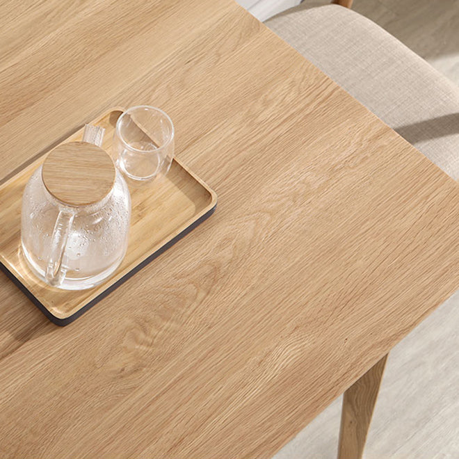 Quadrat 4 Beine Industrielle Esstisch Holz Farbe Fixierter Tisch mit massivem Holz