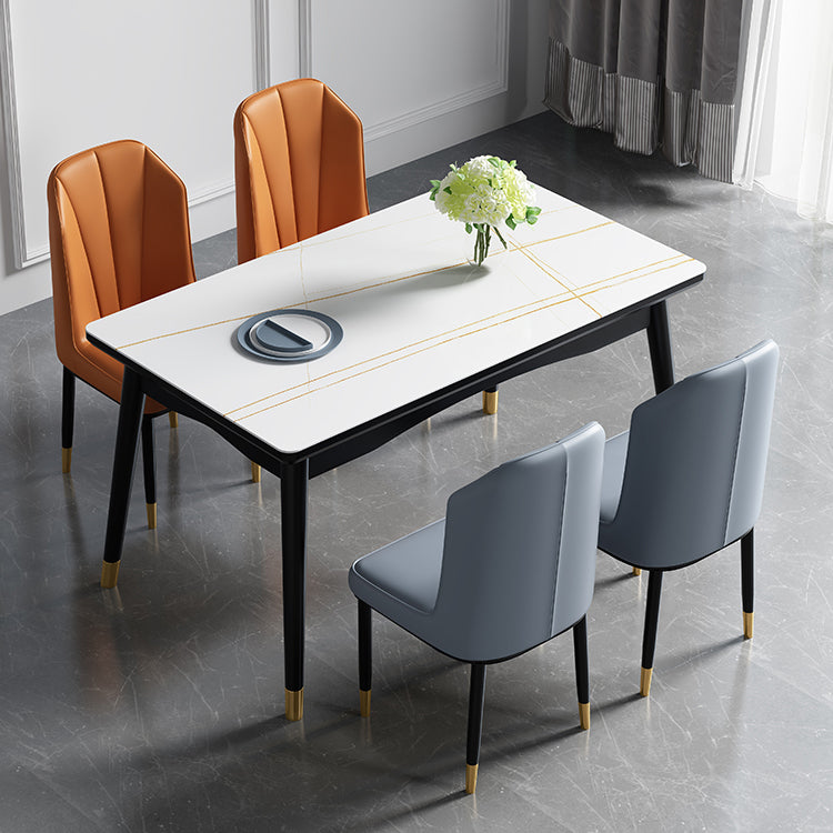 Mesa de comedor estándar superior de piedra sinterizada industrial Mesa de comedor rectangular para cocina