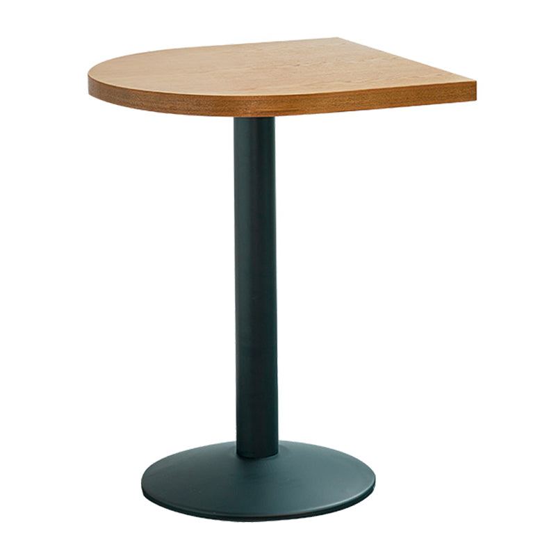 Industrial Style Brown Dining Table Wooden Table with Black Frame for Dining Room