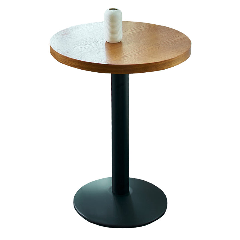 Industrial Style Brown Dining Table Wooden Table with Black Frame for Dining Room