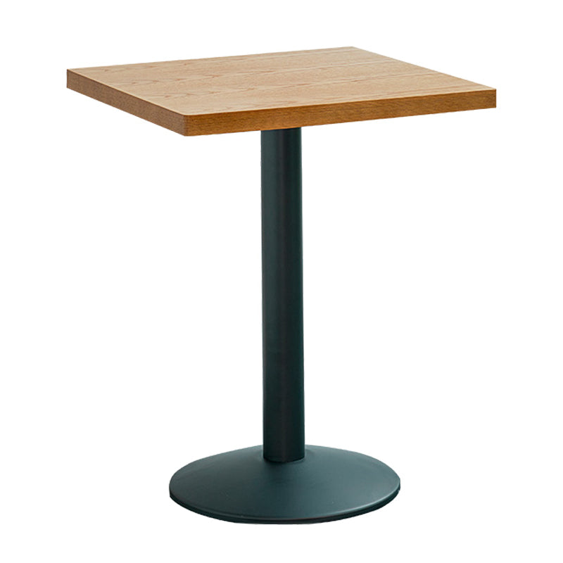 Industrial Style Brown Dining Table Wooden Table with Black Frame for Dining Room