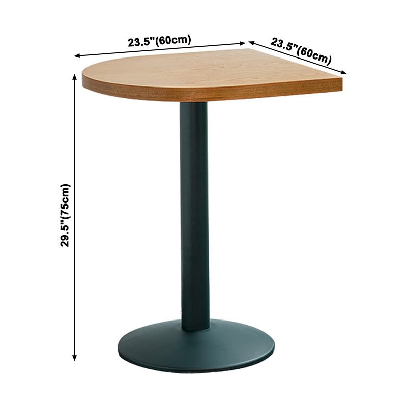 Industrial Style Brown Dining Table Wooden Table with Black Frame for Dining Room