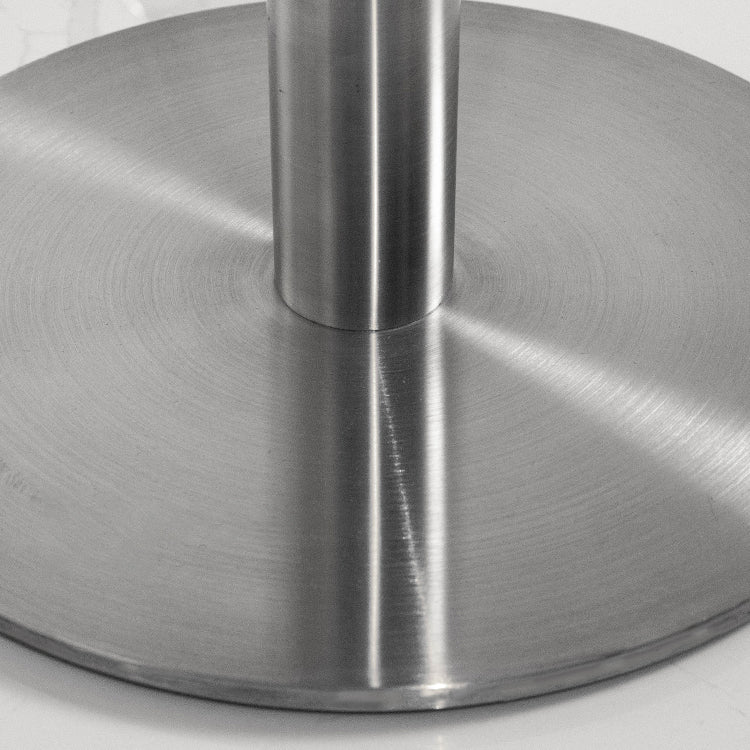 Industriële stijl zilveren eettafel roestvrijstalen tafel voor huisgebruik