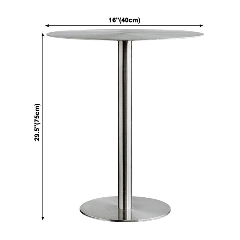 Industriële stijl zilveren eettafel roestvrijstalen tafel voor huisgebruik