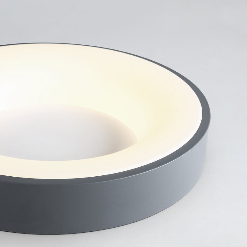 Modern Round LED Ceiling Light Acrylic Shade Flush Mount Light for Living Room