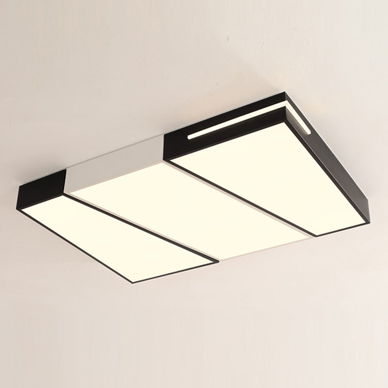 Luz de techo de estilo moderno geométrico, luz de montaje empotrado para sala de estar y dormitorio