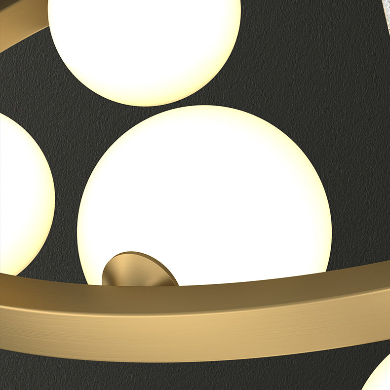 Glob kroonluchter verlichtingsarmaturen Designer Style Multi-Head Suspension Light met witte schaduw