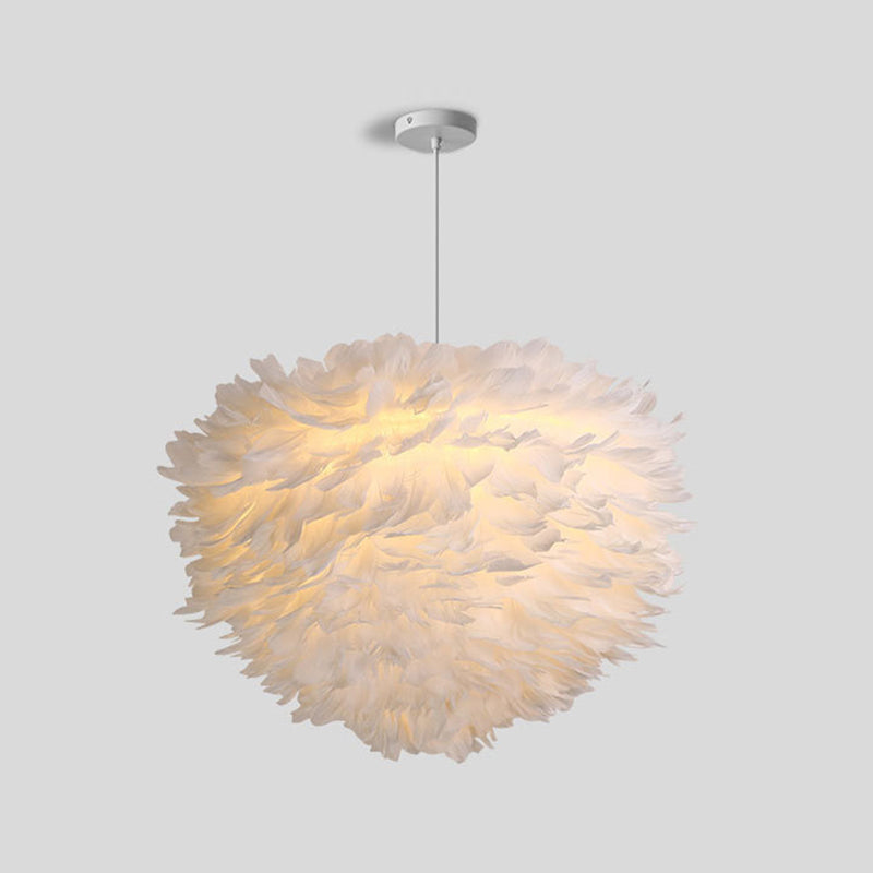Feather Hanging Lights Modern Style Pendant Light Kit voor Living Room Slaapkamer