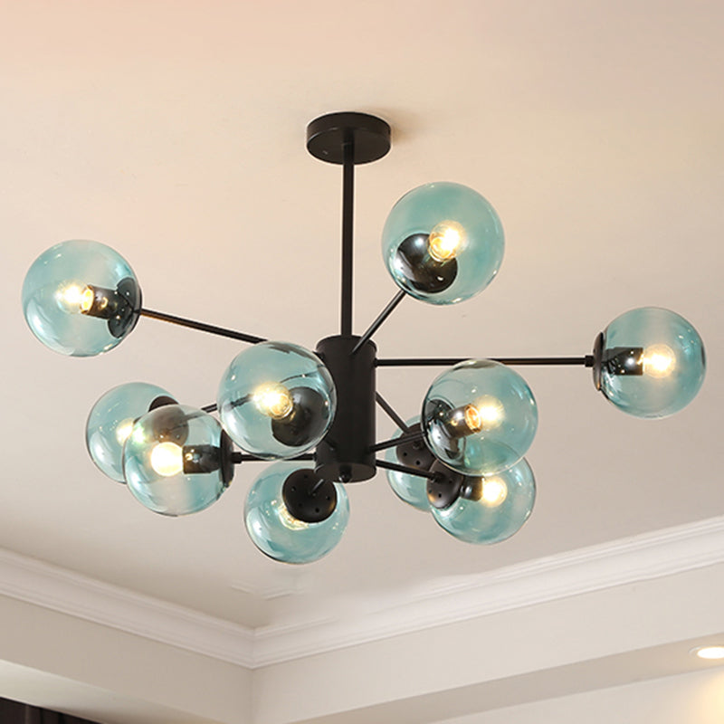 Simplicity Chandelier Light Fixture Black Hanging Ceiling Light for Living Room