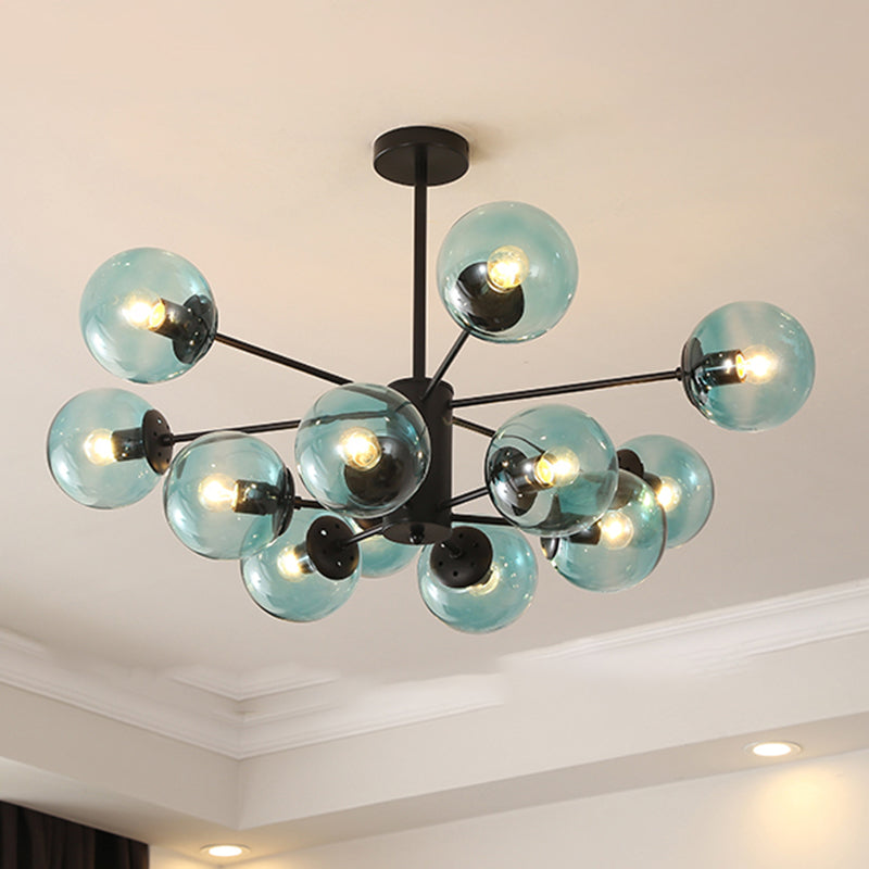 Simplicity Chandelier Light Fixture Black Hanging Ceiling Light for Living Room