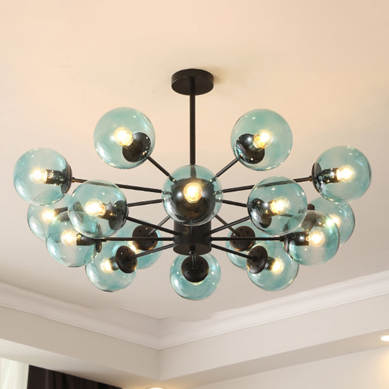 Simplicity Chandelier Light Fixture Black Hanging Ceiling Light for Living Room