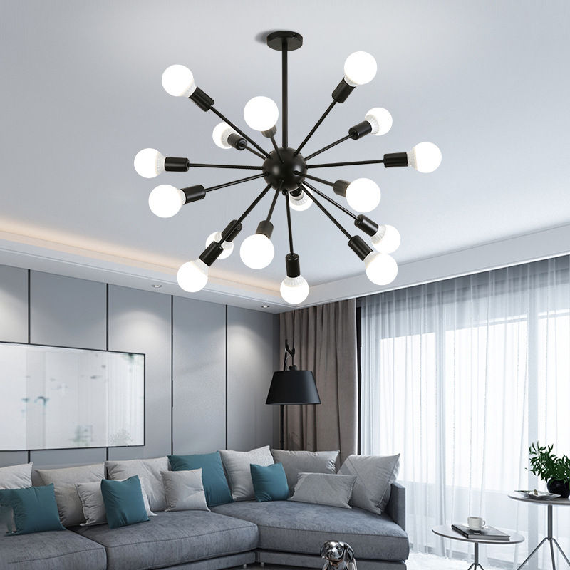 Multi-Head Chandelier Lighting Fixtures Modern Style Sputnik Suspension Light