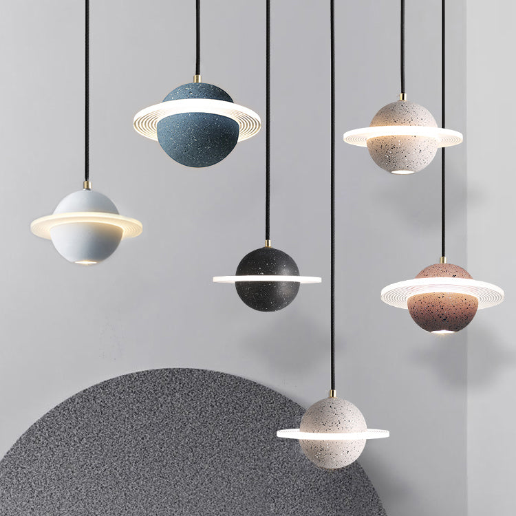 Creative Universe LED Pendant Light Simplicity Hanging Lamp for Bedroom Foyer