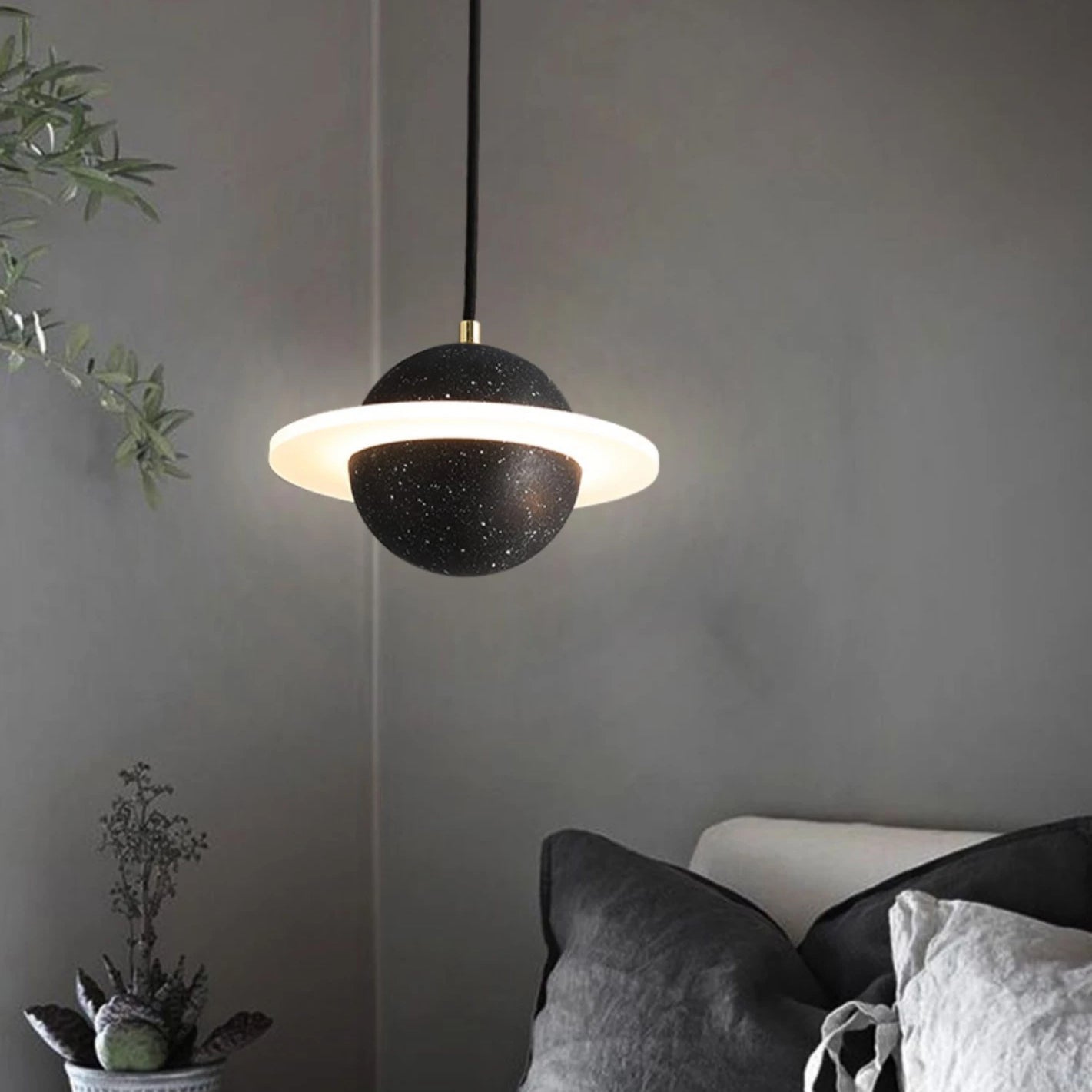 Creative Universe LED Pendant Light Simplicity Hanging Lamp for Bedroom Foyer