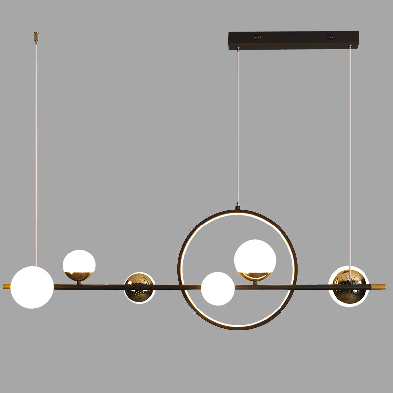 Simple Island Lighting Contemporary Hanging Lamp with Acrylic Shade for Dining Room