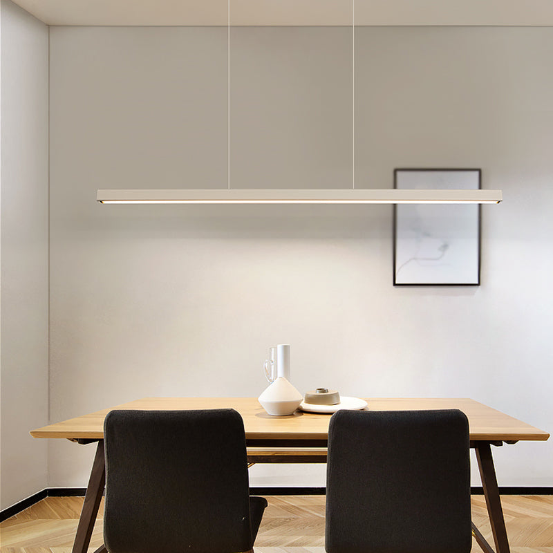 LED Modern eenvoudig hangende lichte rechthoek hanglamp met een hanglamp voor eetkamer