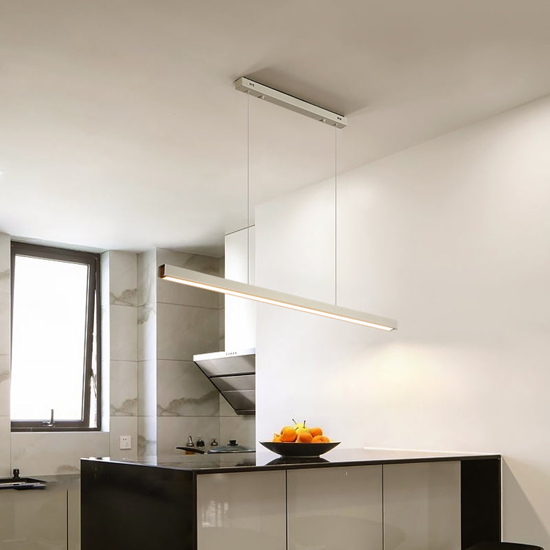 LED Modern eenvoudig hangende lichte rechthoek hanglamp met een hanglamp voor eetkamer