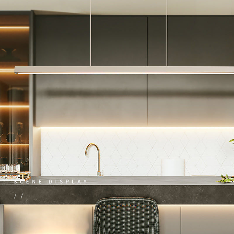 LED Modern eenvoudig hangende lichte rechthoek hanglamp met een hanglamp voor eetkamer