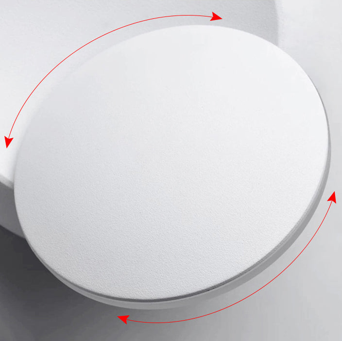 Bedroom Nordic Sconce Light Fixtures Circular LED Rotatable Wall Mounted Lighting