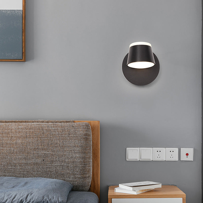 Schlafzimmer einfache LED -Leuchterleuchte rotierbare wandmontierte Beleuchtungskörper