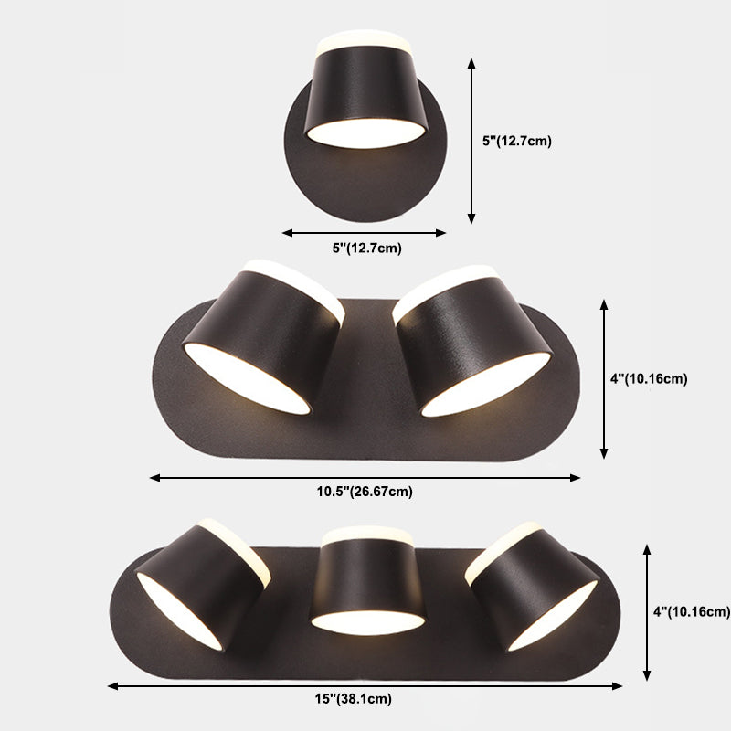 Schlafzimmer einfache LED -Leuchterleuchte rotierbare wandmontierte Beleuchtungskörper