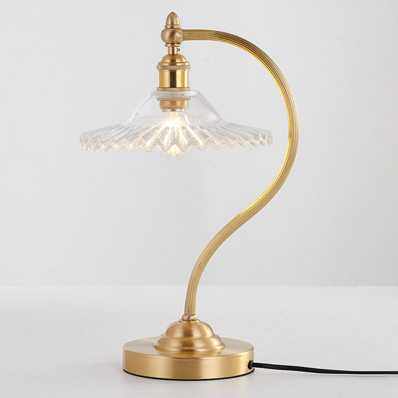 Una lampada da tavolo contemporanea blub lampada da scrivania in vetro in stile moderno per uffici di sala da studio