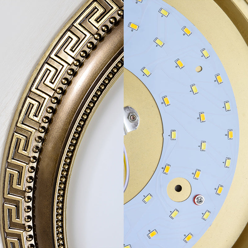 Lampada da incasso rotonda Lampada da incasso tradizionale impermeabile con paralume in vetro